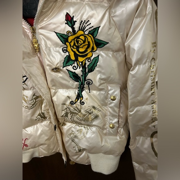 Rare Ed Hardy Puffer Tiger Jacket - Picture 6 of 16